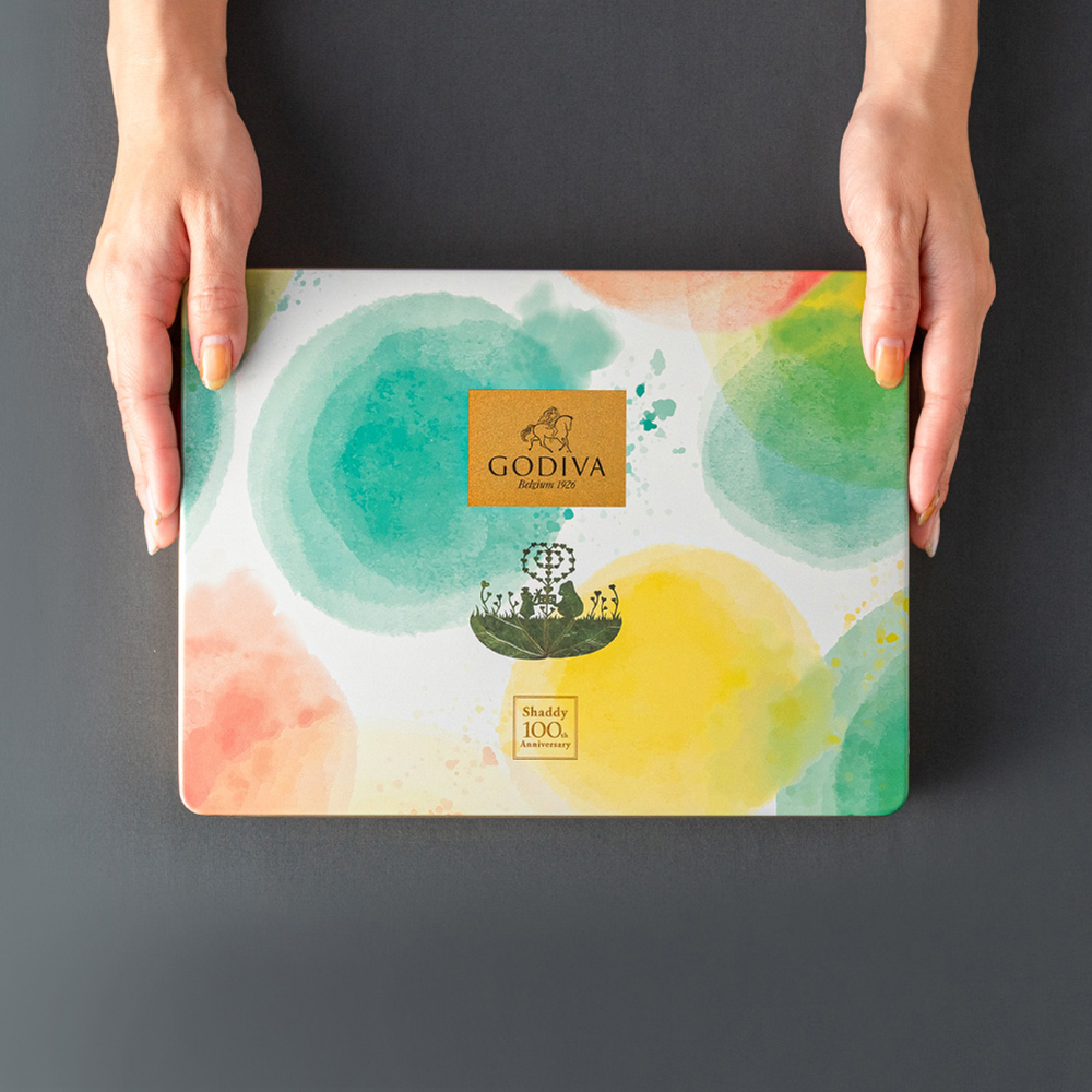 GODIVA ゴディバ ラングドシャクッキーアソートメント 30枚 シャディ100周年 リト＠葉っぱ切り絵 210592 賞味期限2026年5月15日