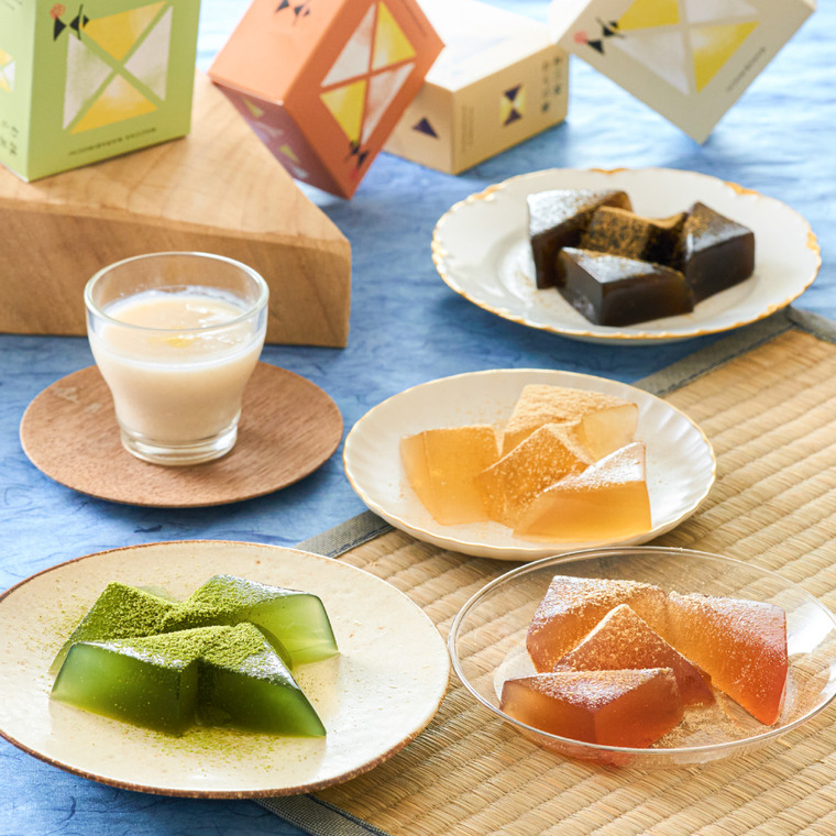 和スイーツ 京甘味 文の助茶屋 わらび餅＆甘酒のもと 6個詰合せ / わらび餅 甘酒