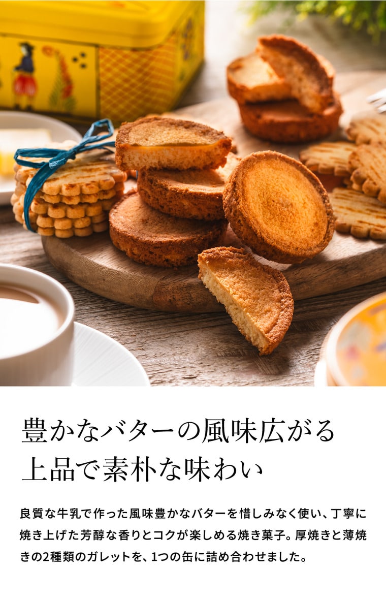 お菓子 ギフト ル ブルターニュ ガレット バタービスケット オワゾー缶 / のし包装不可  Le Bretagne 洋菓子 焼菓子 個包装 お取り寄せ JGS