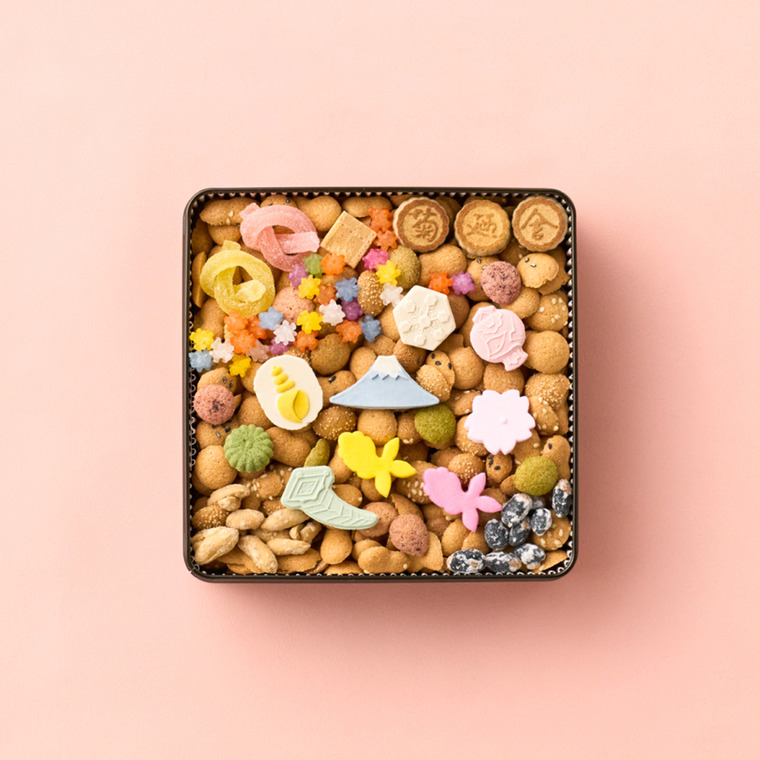 高島屋 法人事業部 セレクト 銀座菊廼舎 冨貴寄 特撰缶JAPAN小缶 きくのや ふきよせ 写真入り メッセージカード無料