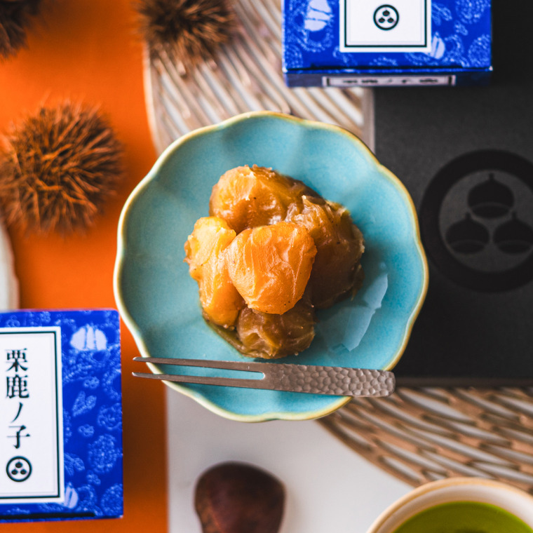 小布施堂 栗鹿ノ子ミニ3個入 栗菓子 栗かの子 栗かのこ 栗あん 栗きんとん 写真入り メッセージカード無料