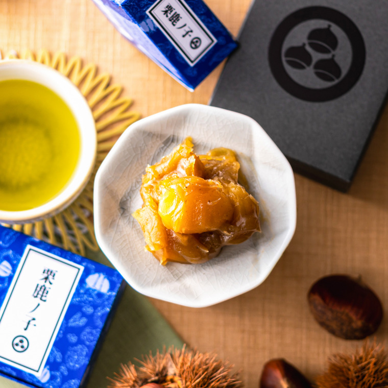 小布施堂 栗鹿ノ子ミニ3個入 栗菓子 栗かの子 栗かのこ 栗あん 栗きんとん 写真入り メッセージカード無料