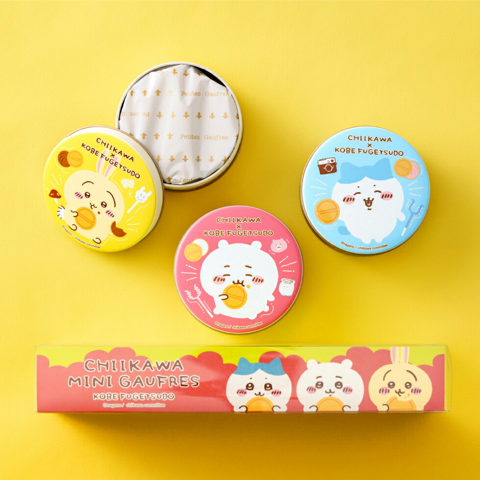 お歳暮 冬ギフト 神戸風月堂 ちいかわ ミニゴーフル 3缶入