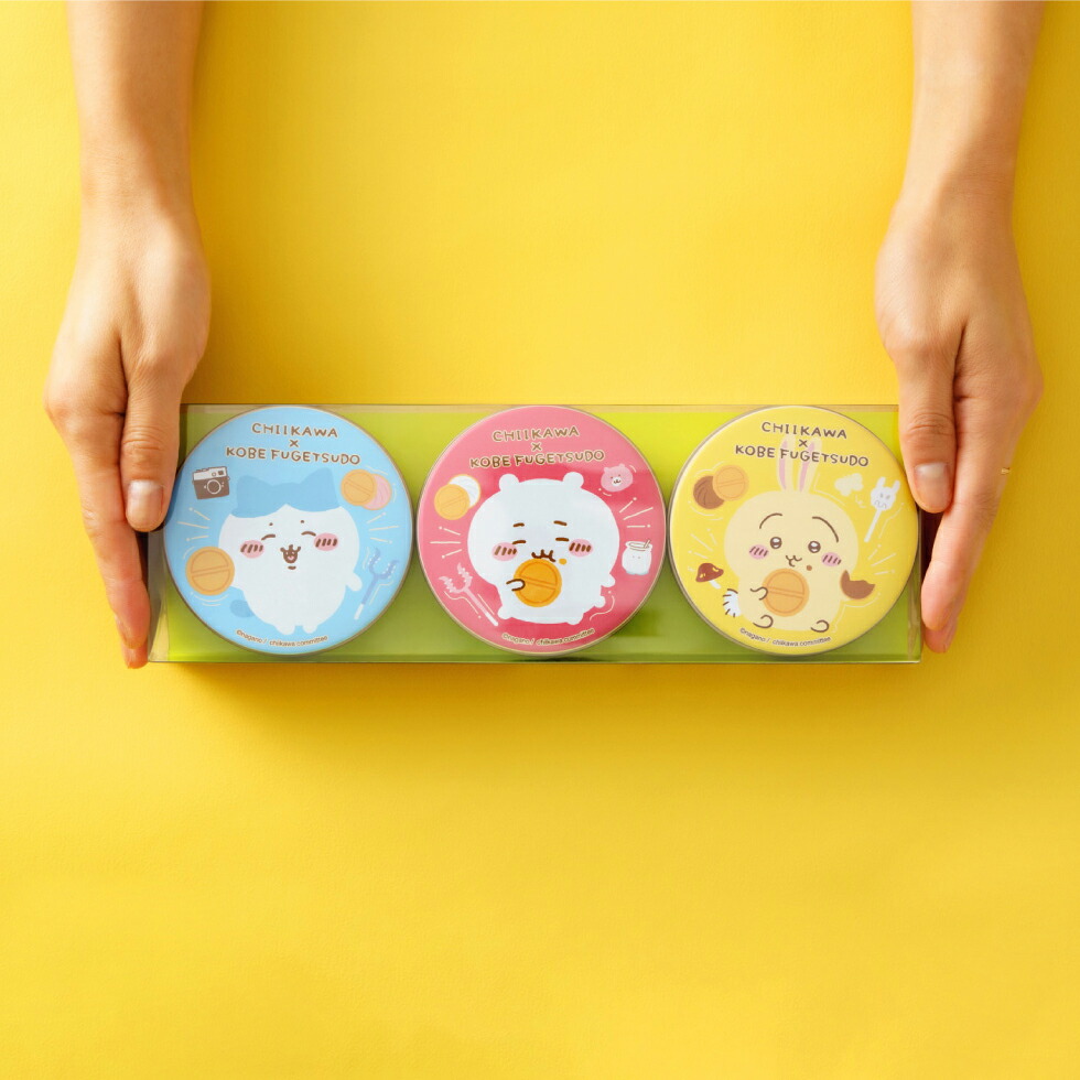 お歳暮 冬ギフト 神戸風月堂 ちいかわ ミニゴーフル 3缶入