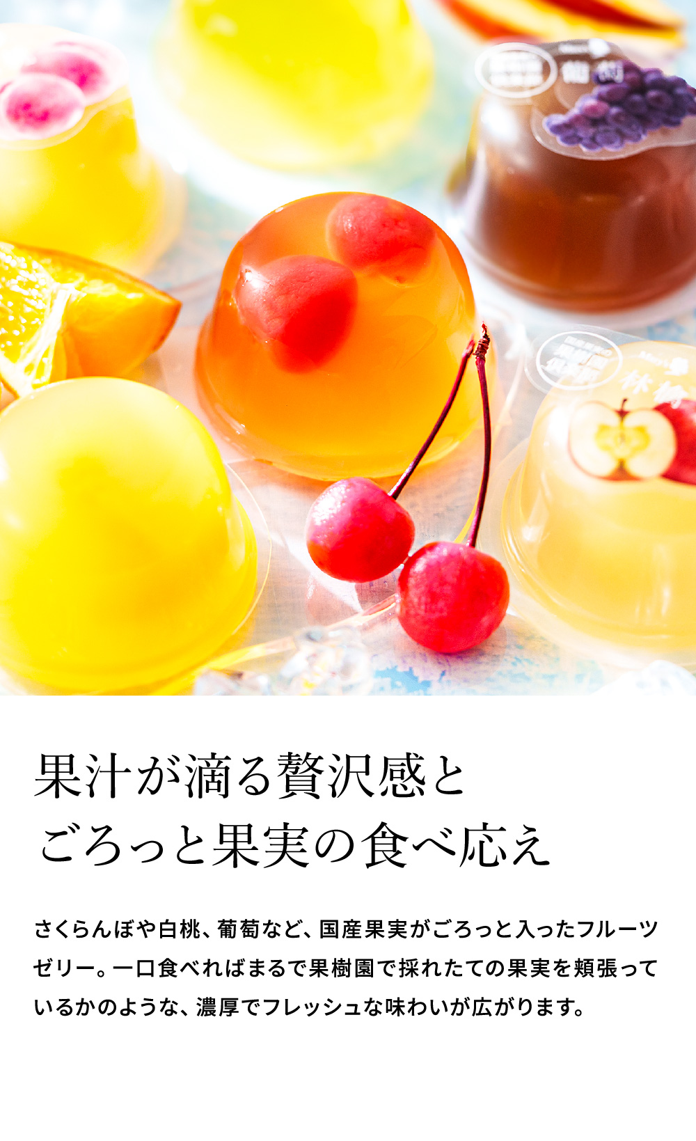 高島屋 法人事業部 セレクト ギフト メリーチョコレート 国産果実の果樹園倶楽部 6個 フルーツゼリー