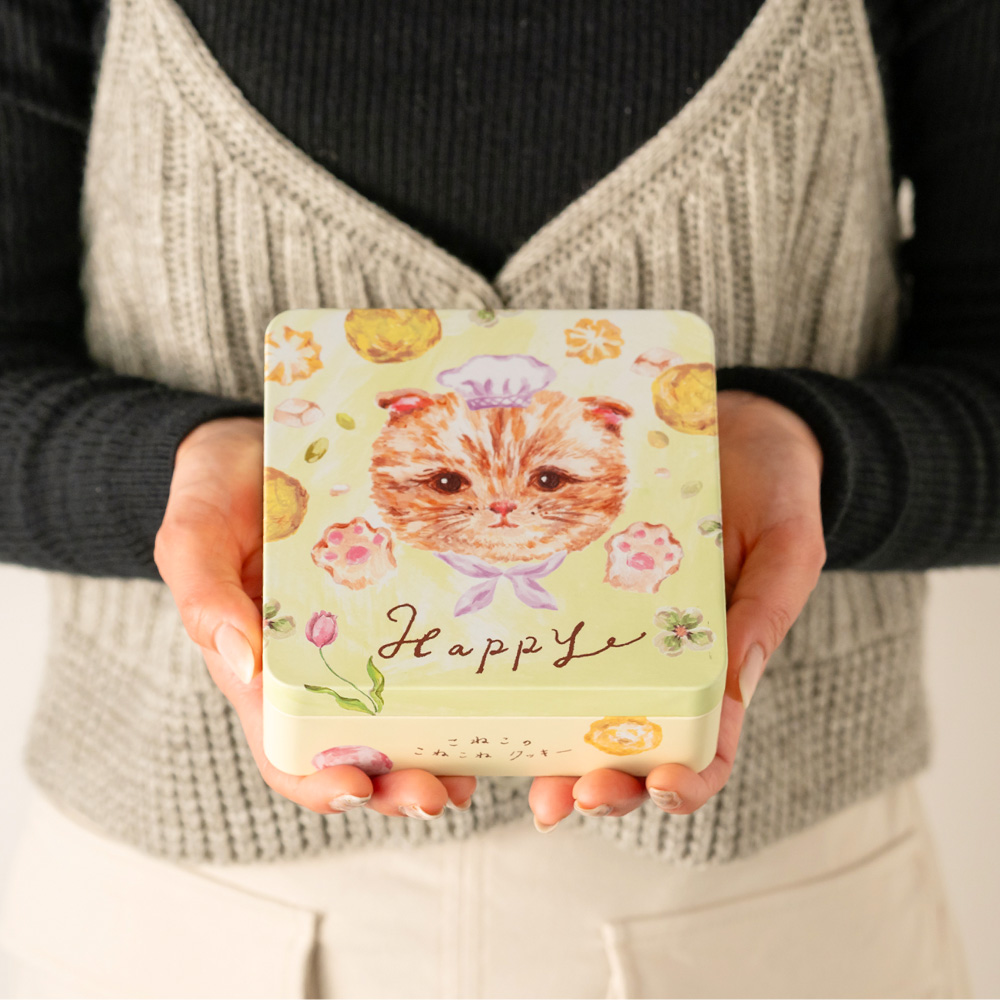ホワイトデー お返し お菓子 ギフト こねこのこねこねクッキー缶