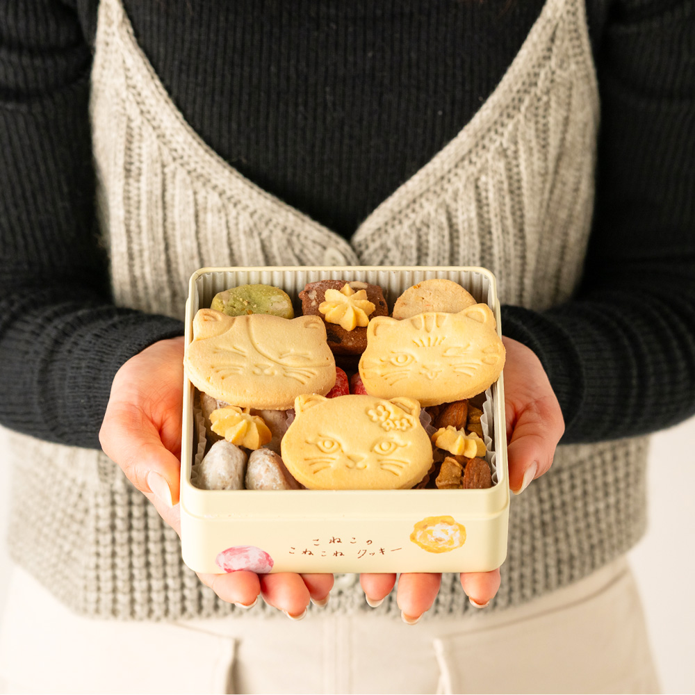 ホワイトデー お返し お菓子 ギフト こねこのこねこねクッキー缶