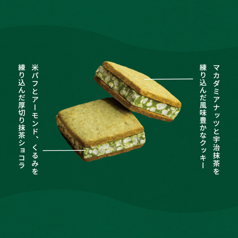 お抹茶ショコラサンド 5個入 茶の福 KAMAKURA 鎌倉五郎 宇治抹茶 マカダミアナッツ クッキーサンド 抹茶スイーツ 焼き菓子 かわいい 個包装 gws