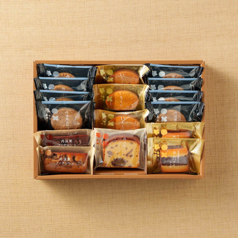 中島大祥堂 丹波焼菓子詰合せ 16個 / 焼き菓子 和洋菓子 個包装 丹波栗 栗 栗スイーツ マロン 黒豆 大納言小豆