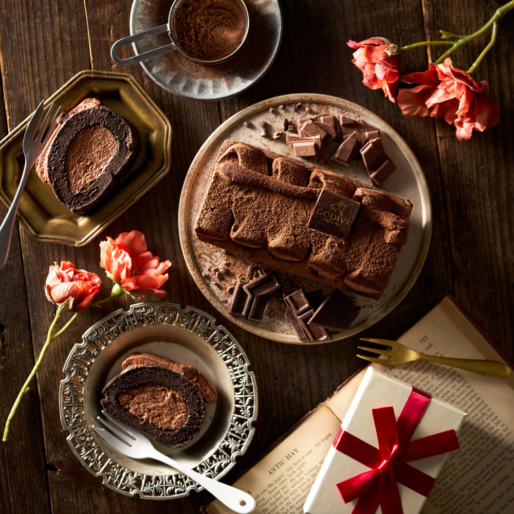 "特別な日のチョコレートケーキ" スイーツ GODIVA ゴディバ チョコレートロールケーキ 濃厚 チョコケーキ メーカー直送 洋菓子 JGS 冷凍便
