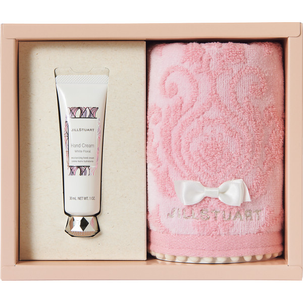 出産内祝い 名入れ ジルスチュアート ハンドクリーム30g＆ウォッシュタオルセット (J33） 『内祝い』『出産内祝い』