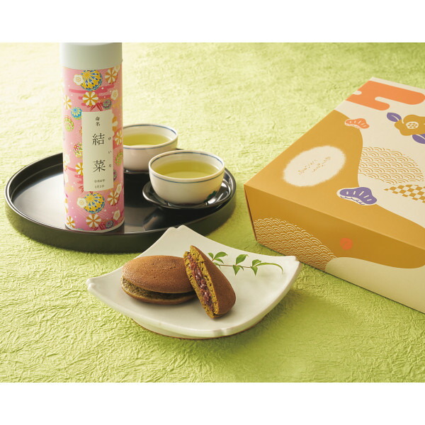 出産内祝い 名入れ 静岡茶とお茶屋のどら焼きの詰合せ JDRY-553