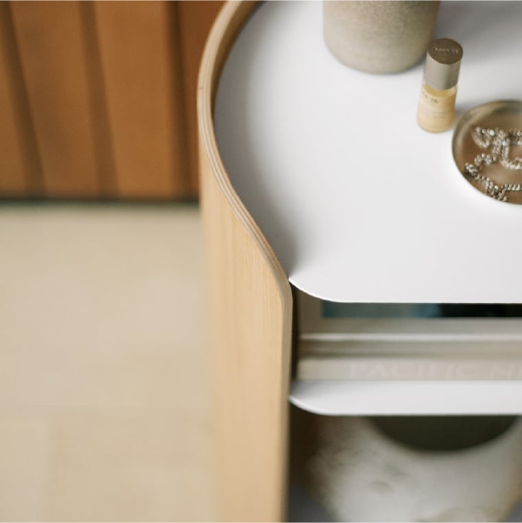 コンター サイドテーブル アプト 山崎実業 APTO オーク ウォルナット10488 10801 送料無料