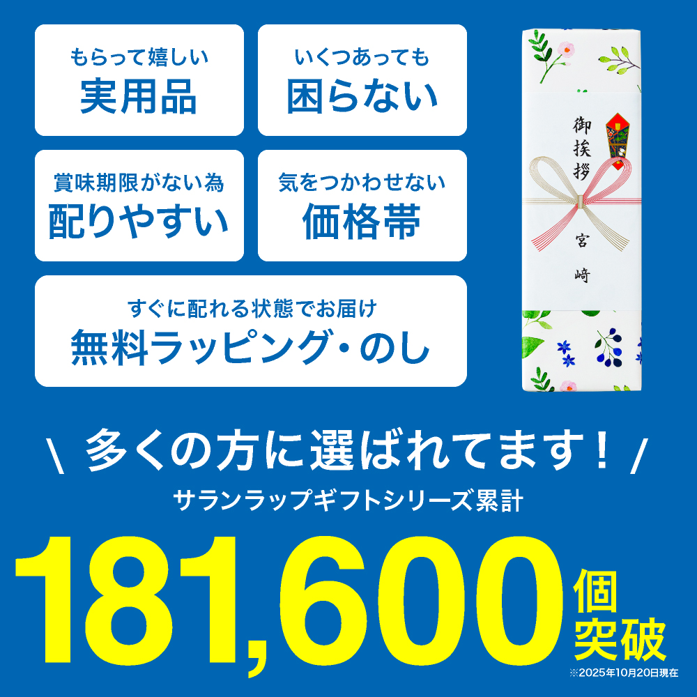 (引越し 挨拶 ギフト 粗品)サランラップ バラエティギフト5(SVG5B)(包装済、のしは外のし)