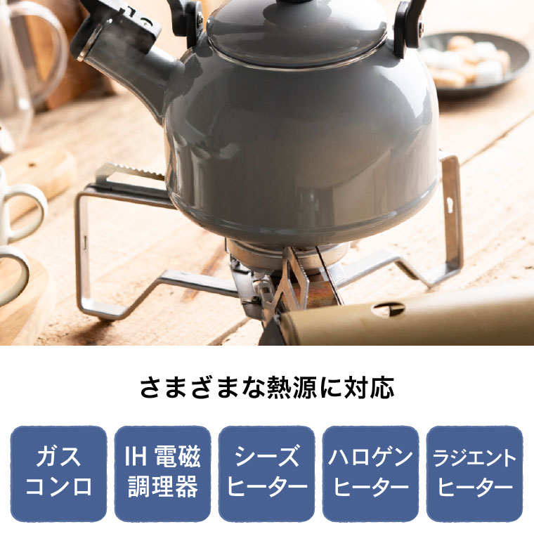 富士ホーロー コットン ホーロー 笛吹きケトル kettle 1.6L IH対応 CTN-16WK