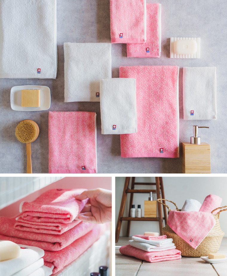 今治タオル 寿々(じゅじゅ)木箱入り紅白タオルセット(バスタオル2P)