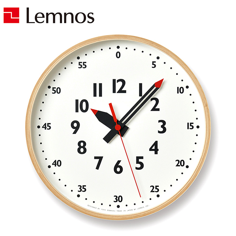 掛け時計 タカタレムノス Lemnos レムノス fun pun clock ふんぷんくろっく Sサイズ