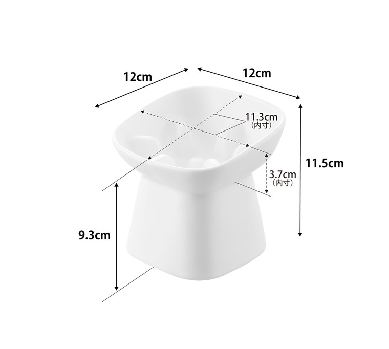 山崎実業 nooks 早食い防止陶器ペットフードボウル ヌークス 斜め H11.5 山崎実業 tower 公式 10557 10558 ホワイト ブラック