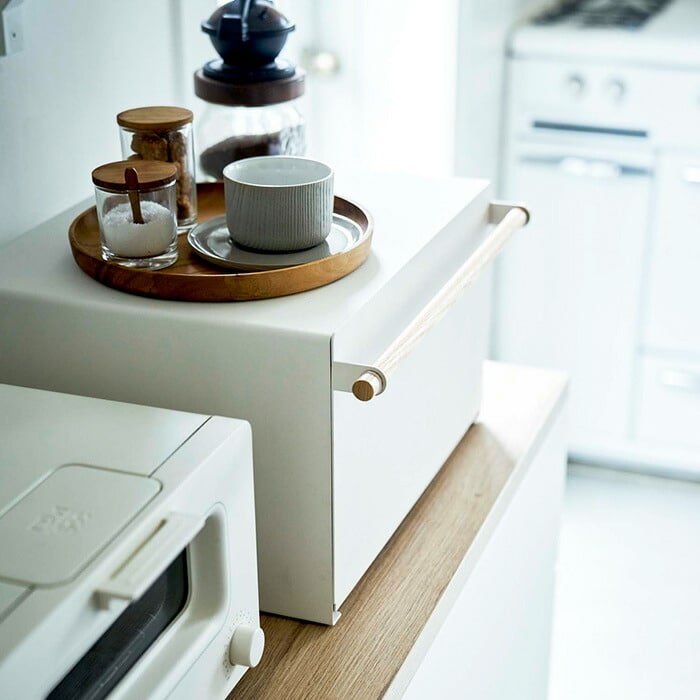 ブレッドケース トスカ 山崎実業 tosca ホワイト 4376