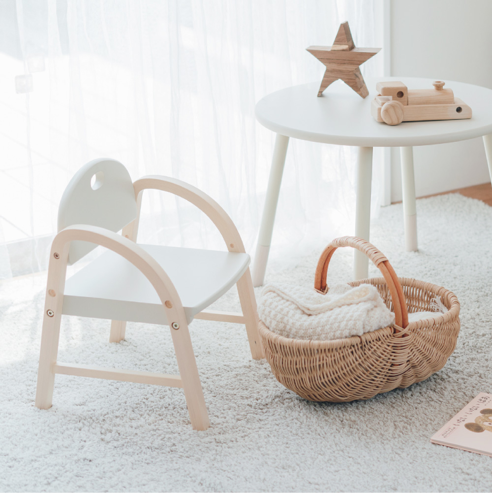 キッズチェア 木製 ロータイプ 子供用 くすみカラー Kids Arm Chair -amy- ILC-3434 のし、包装、メッセージカード不可