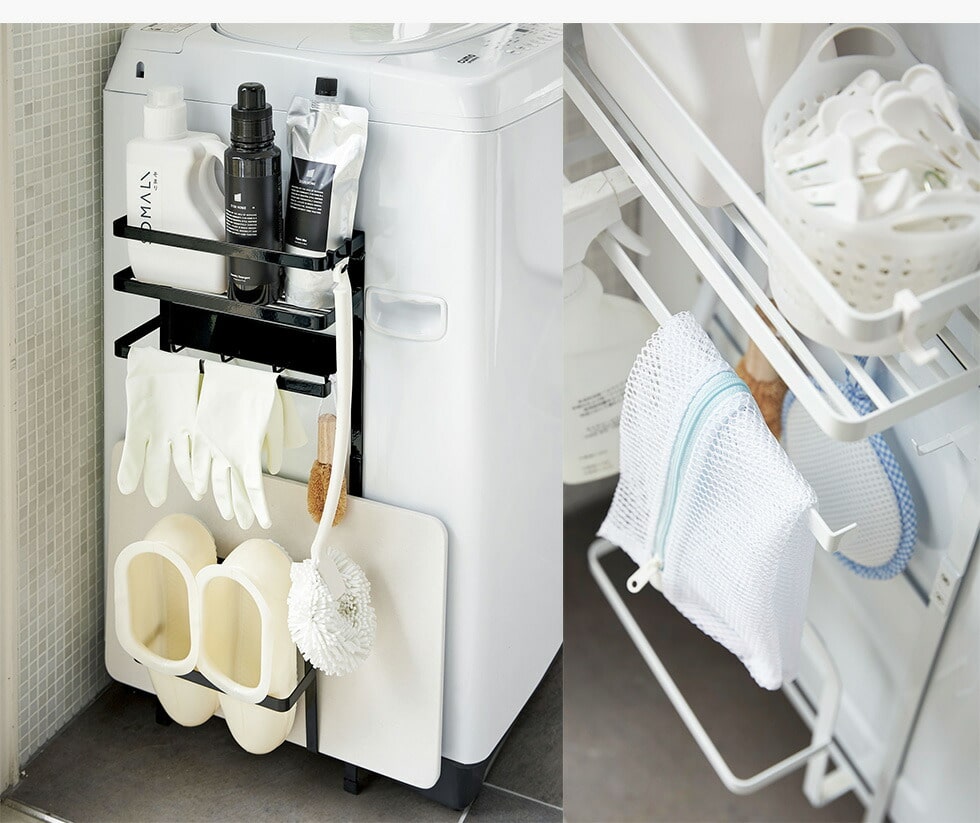 tower 洗濯機横マグネット収納ラック 直送 3307 3308