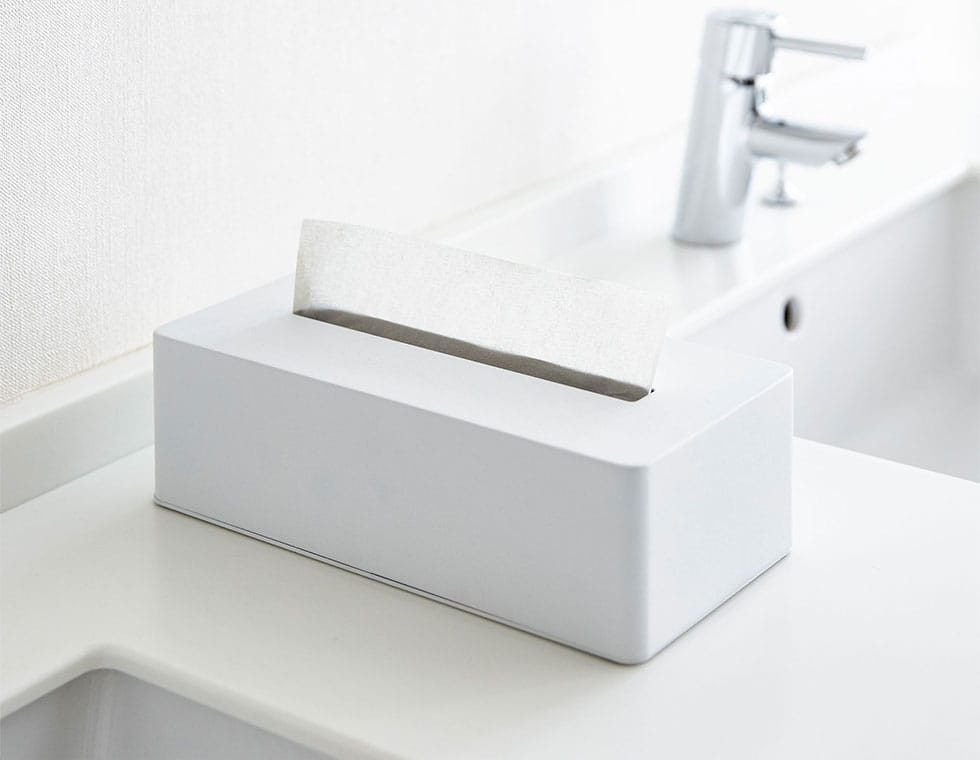 ティッシュボックス タワー 山崎実業 tower ティッシュケース ホワイト/ブラック 4215 4216 タワーシリーズ