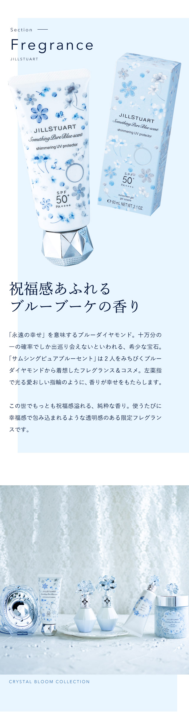 サムシングピュアブルー セント シマリング UVプロテクター 　2個