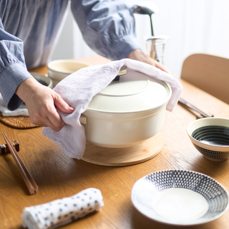 中川政七商店 ふきん「上品で淡い色の」花ふきん