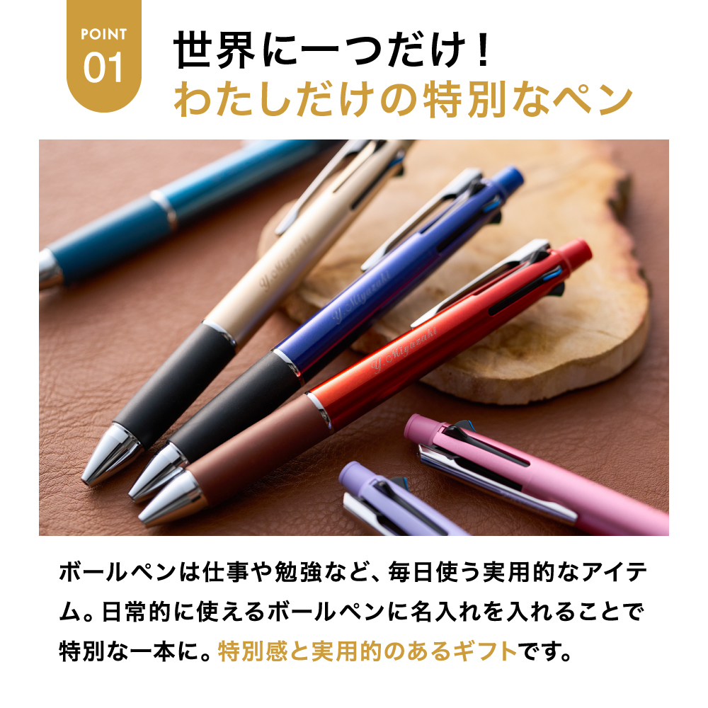 名入れ ボールペン プレゼント JETSTREAM ジェットストリーム 4＆1 メール便 送料無料 多機能ペン 0.7mm 4色ボールペン＆シャープペン 名入れ無料 1本から 三菱鉛筆 MSXE5-1000