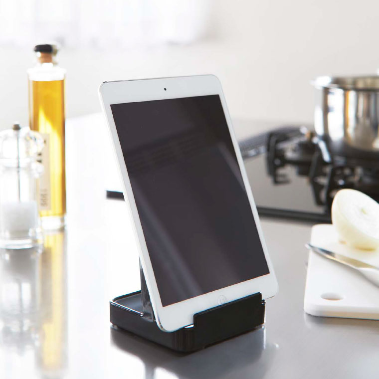 お玉＆鍋ふたスタンド タワー 山崎実業 tower ホワイト/ブラック 2248 2249 タワーシリーズ