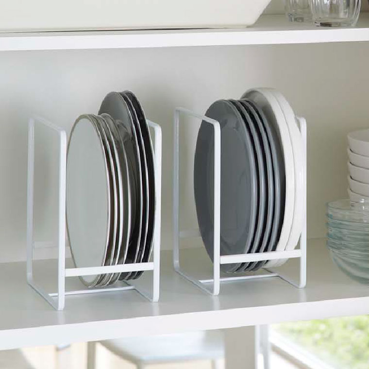 ディッシュラック Ｌ タワー 2個セット 山崎実業 tower ホワイト/ブラック 2268 2269 タワーシリーズ