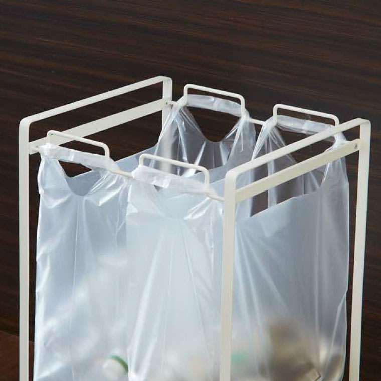 分別ダストワゴン ２分別 タワー 山崎実業 tower ゴミ箱 ホワイト/ブラック 2274 2275 タワーシリーズ