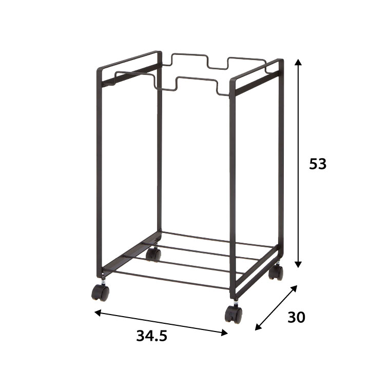 分別ダストワゴン ２分別 タワー 山崎実業 tower ゴミ箱 ホワイト/ブラック 2274 2275 タワーシリーズ