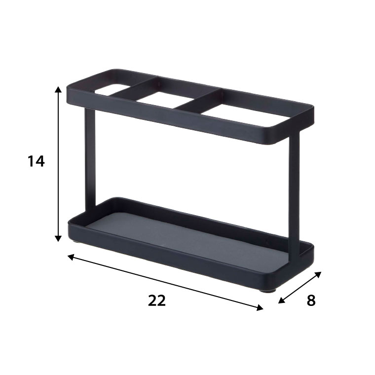 ドライヤー＆ヘアーアイロンスタンド タワー 山崎実業 tower ホワイト/ブラック 2284 2285 タワーシリーズ