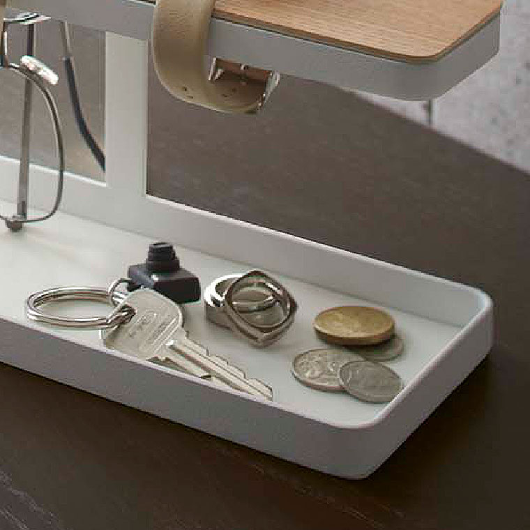 デスクバー タワー 山崎実業 tower ホワイト/ブラック 2299 2300 タワーシリーズ