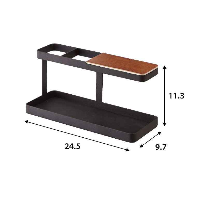 デスクバー タワー 山崎実業 tower ホワイト/ブラック 2299 2300 タワーシリーズ