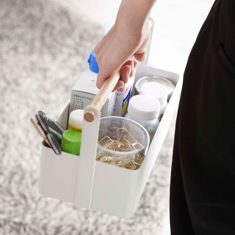 ツールボックス Ｌ トスカ 山崎実業 tosca ホワイト 2312 タワーシリーズ