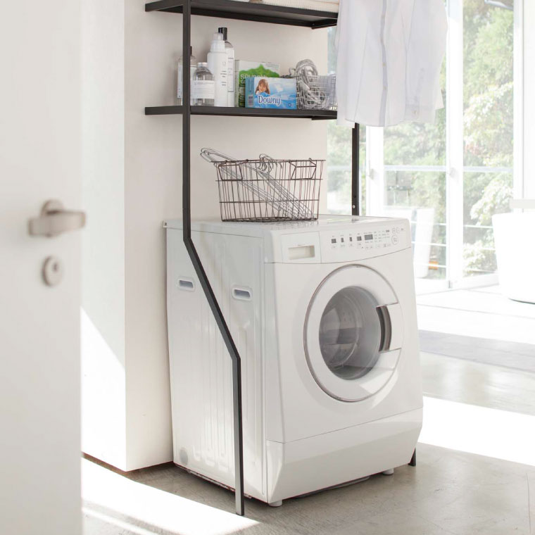 立て掛けランドリーシェルフ タワー 山崎実業 tower ホワイト/ブラック 2482 2483