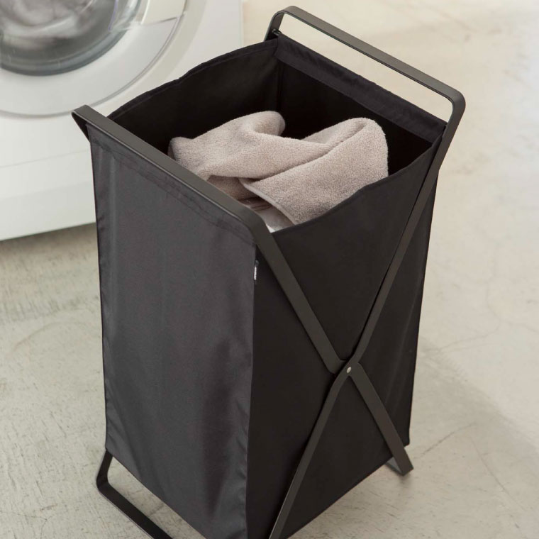 ランドリーバスケット タワー 山崎実業 tower ホワイト/ブラック 2484 2485 タワーシリーズ