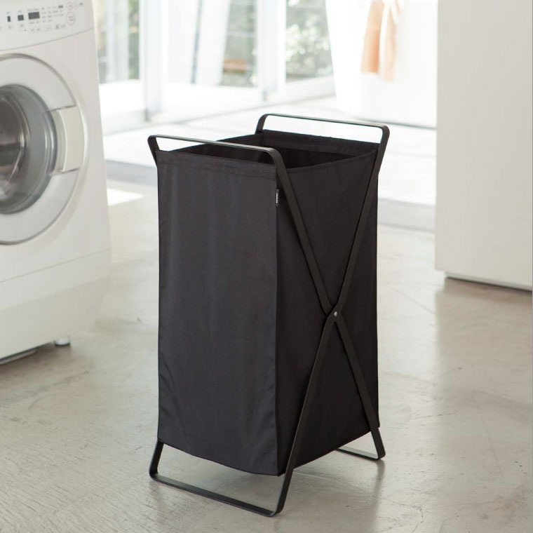 ランドリーバスケット タワー 山崎実業 tower ホワイト/ブラック 2484 2485 タワーシリーズ