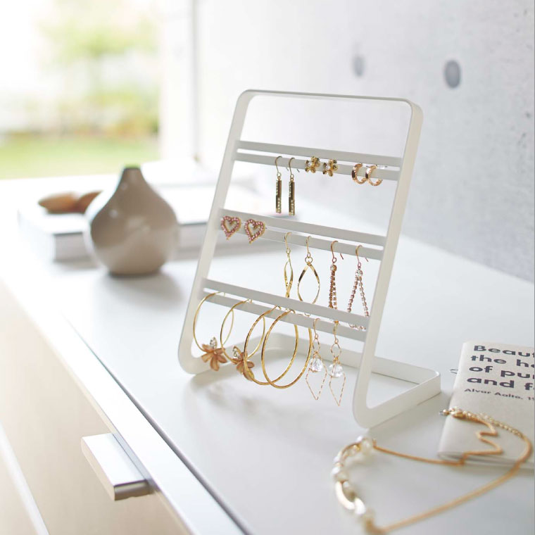 ピアススタンド タワー 山崎実業 tower ホワイト/ブラック 2490 2491 タワーシリーズ