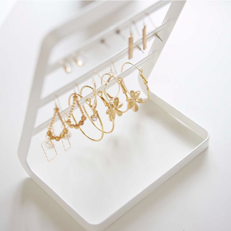 ピアススタンド タワー 山崎実業 tower ホワイト/ブラック 2490 2491 タワーシリーズ