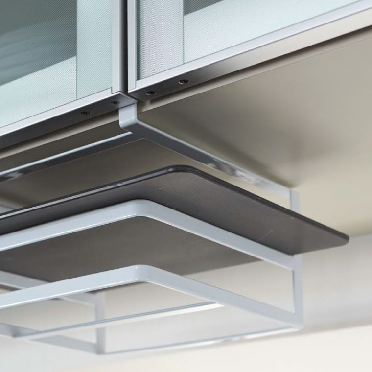 戸棚下まな板＆布巾ハンガー タワー 山崎実業 tower 布巾 ハンガー ホワイト/ブラック 2493 2494