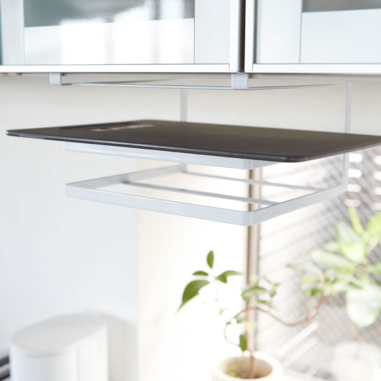 戸棚下まな板＆布巾ハンガー タワー 山崎実業 tower 布巾 ハンガー ホワイト/ブラック 2493 2494