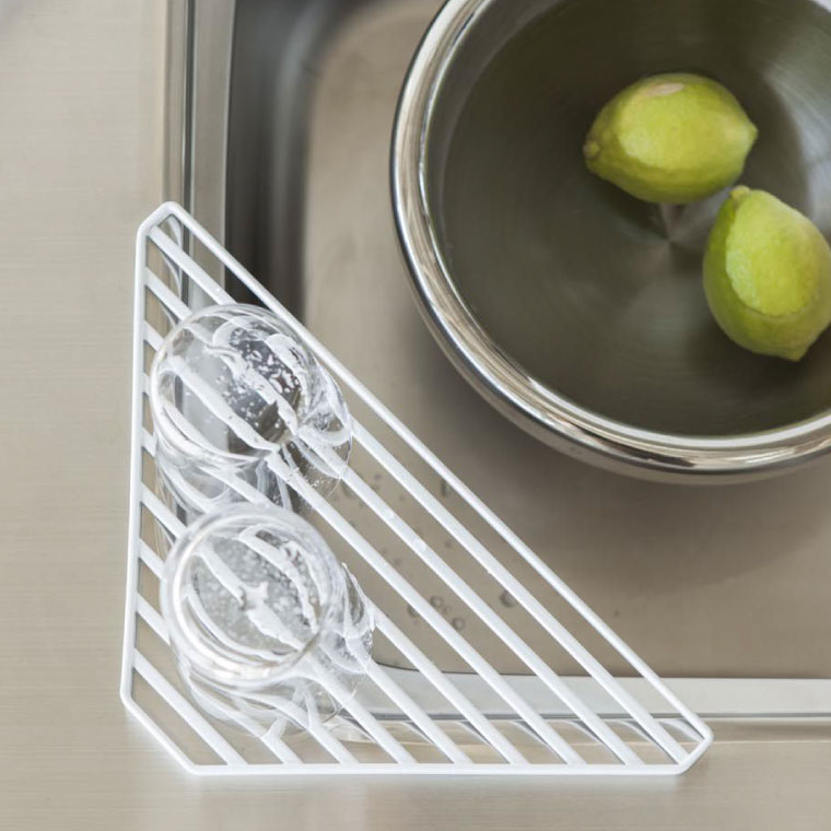 シンクコーナーラック タワー 山崎実業 tower ホワイト/ブラック 2504 2505