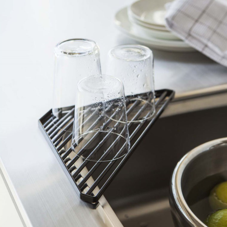 シンクコーナーラック タワー 山崎実業 tower ホワイト/ブラック 2504 2505