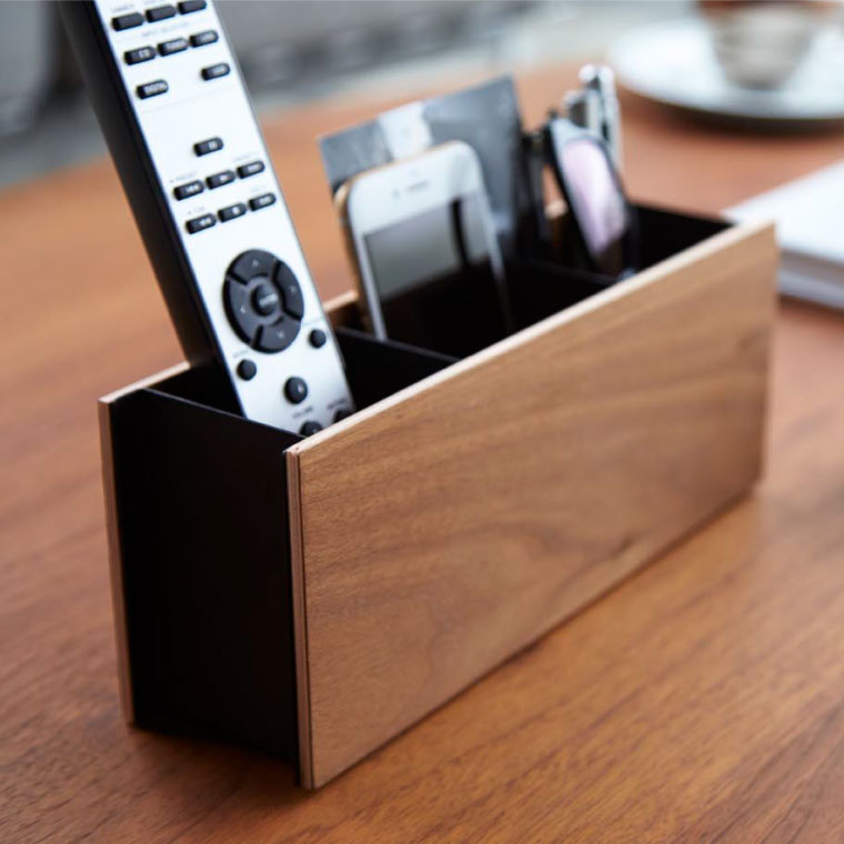 ペン＆リモコンラック リン 山崎実業 RIN ブラウン/ナチュラル 2731 2732 タワーシリーズ