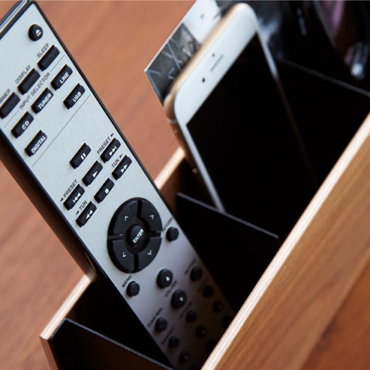 ペン＆リモコンラック リン 山崎実業 RIN ブラウン/ナチュラル 2731 2732 タワーシリーズ