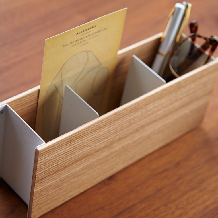 ペン＆リモコンラック リン 山崎実業 RIN ブラウン/ナチュラル 2731 2732 タワーシリーズ