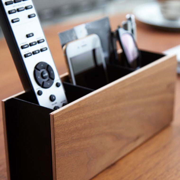 ペン＆リモコンラック リン 山崎実業 RIN ブラウン/ナチュラル 2731 2732 タワーシリーズ